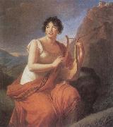 VIGEE-LEBRUN, Elisabeth Mme de Stael as Corinne oil